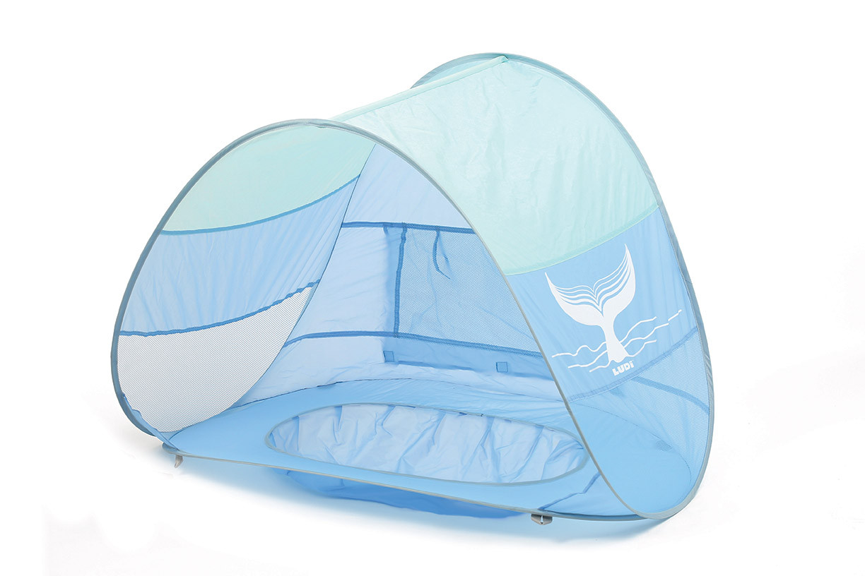LUDI palapinė-užuovėja-baseinas mėlynas 10 mėn+