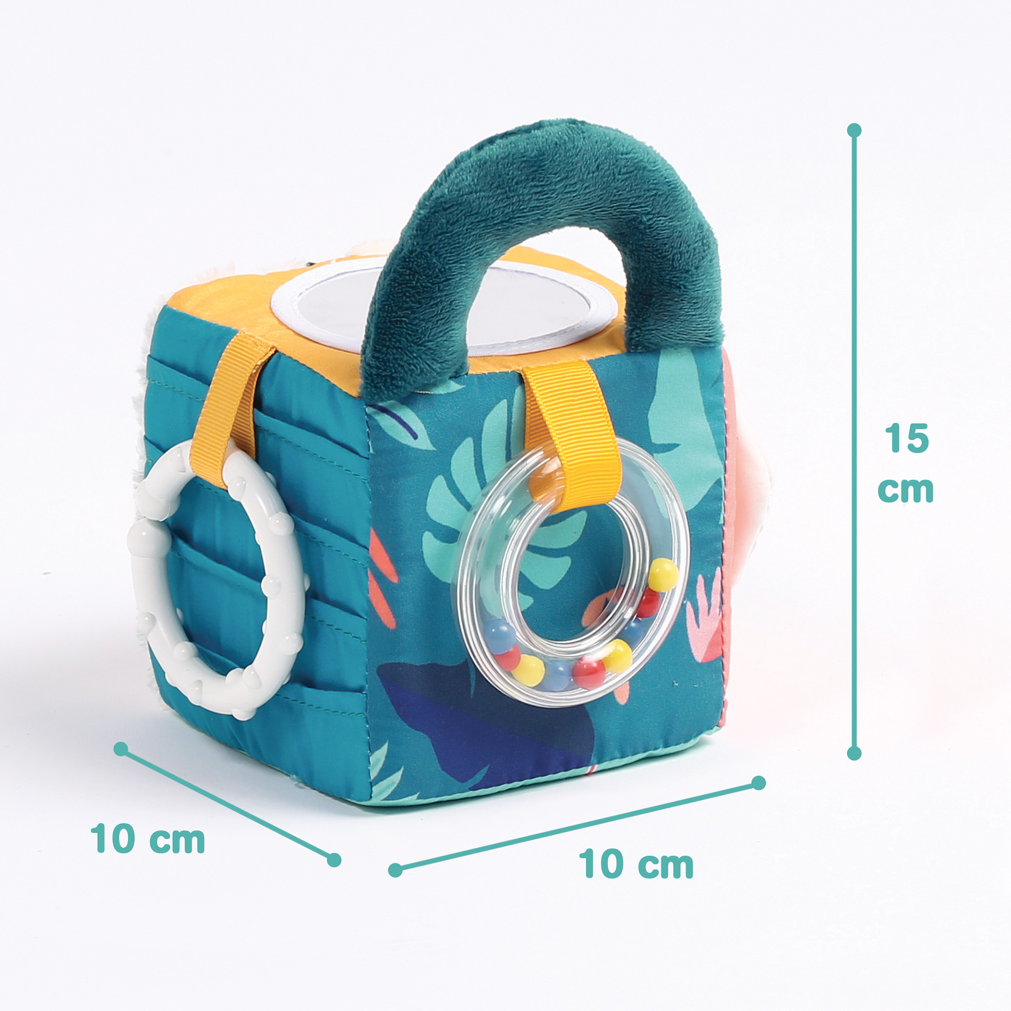 LUDI medžiaginis veiklos kubas lapeliai