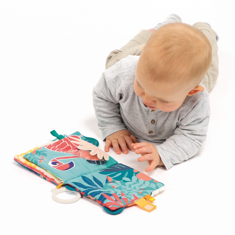 LUDI medžiaginė kūdikio knygutė džiunglės