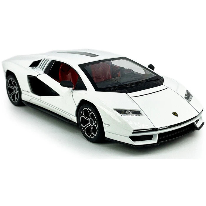 KiNSMART automobilis Lamborghini Countach LPI 800-4 baltas