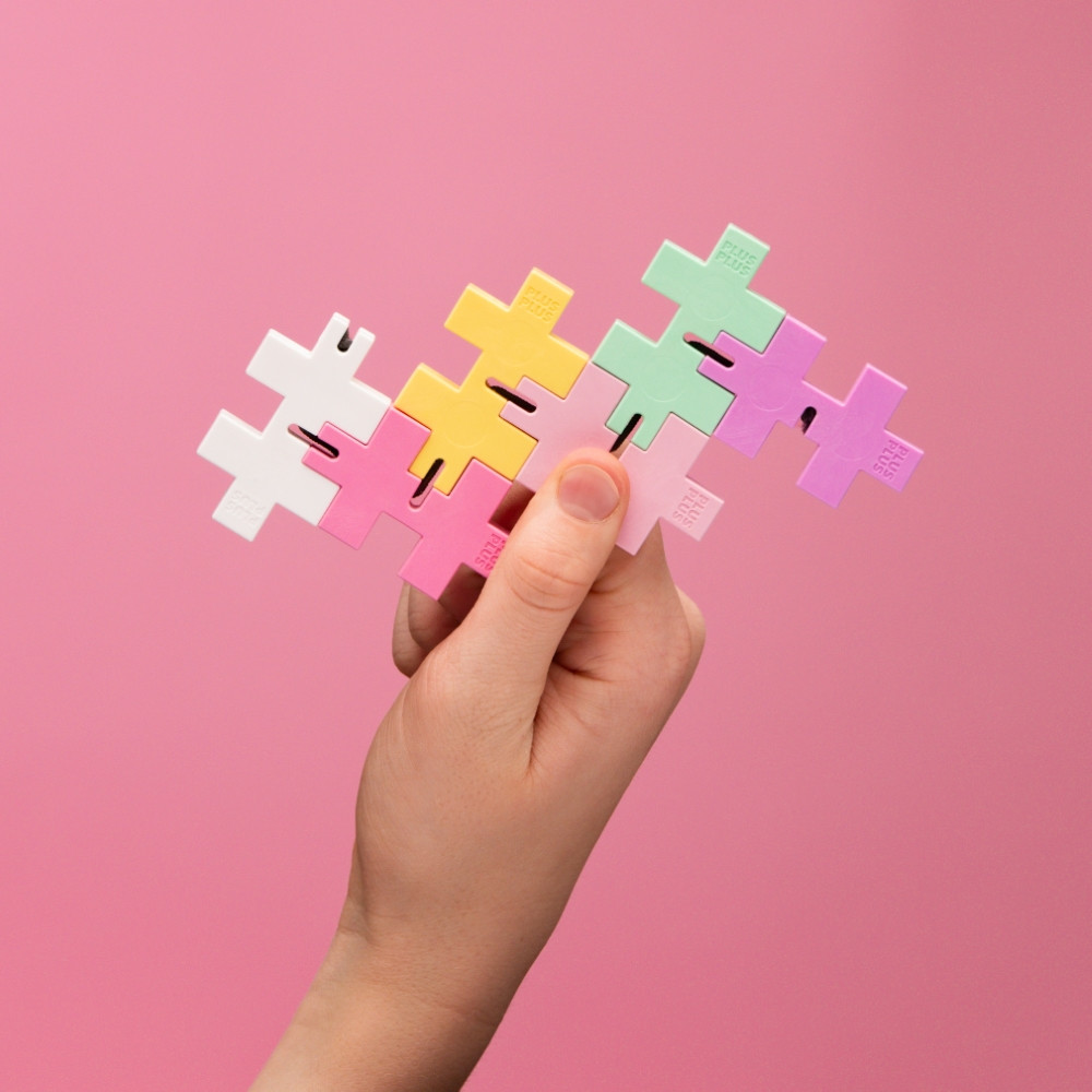 Plus Plus antistresinis žaislas Hexel Bubblegum