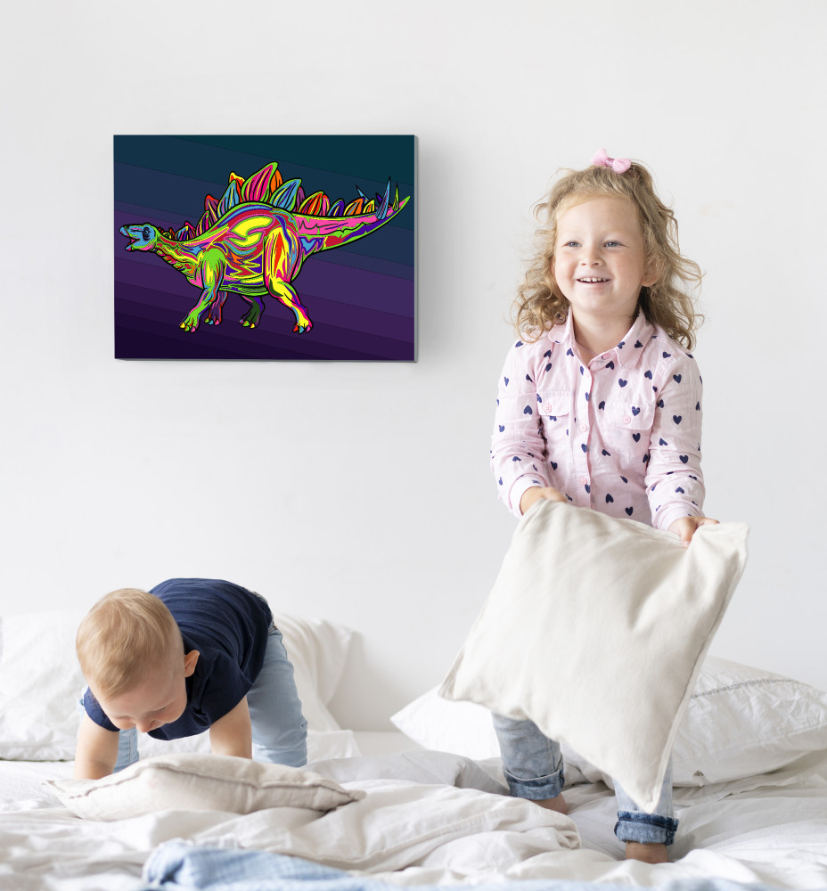 Splat Planet tapyba pagal skaičius STEGOZAURAS 30x40 cm