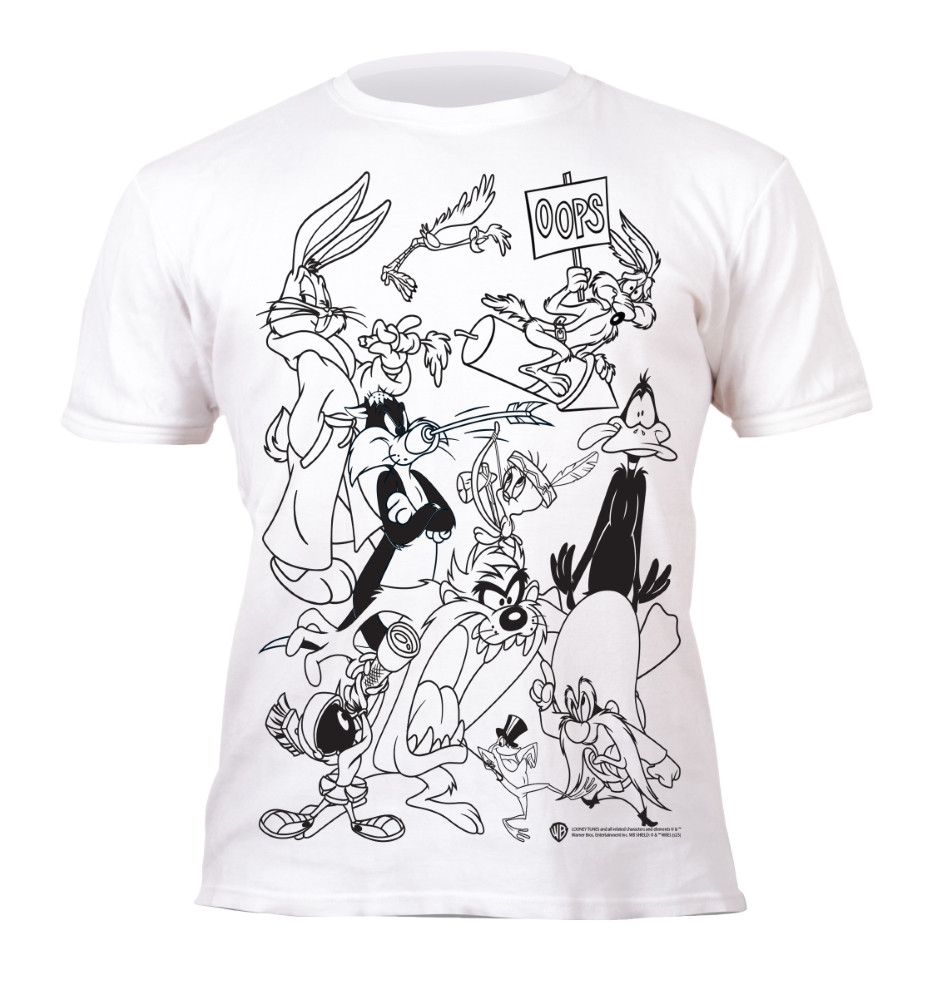 Splat Planet marškinėliai su flomasteriais Looney Tunes