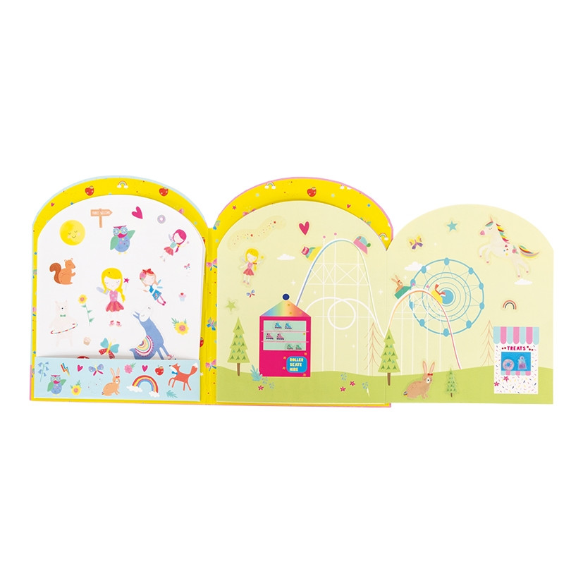 Rinkinys su daugkartiniais lipdukais Vaivorykštės fėja