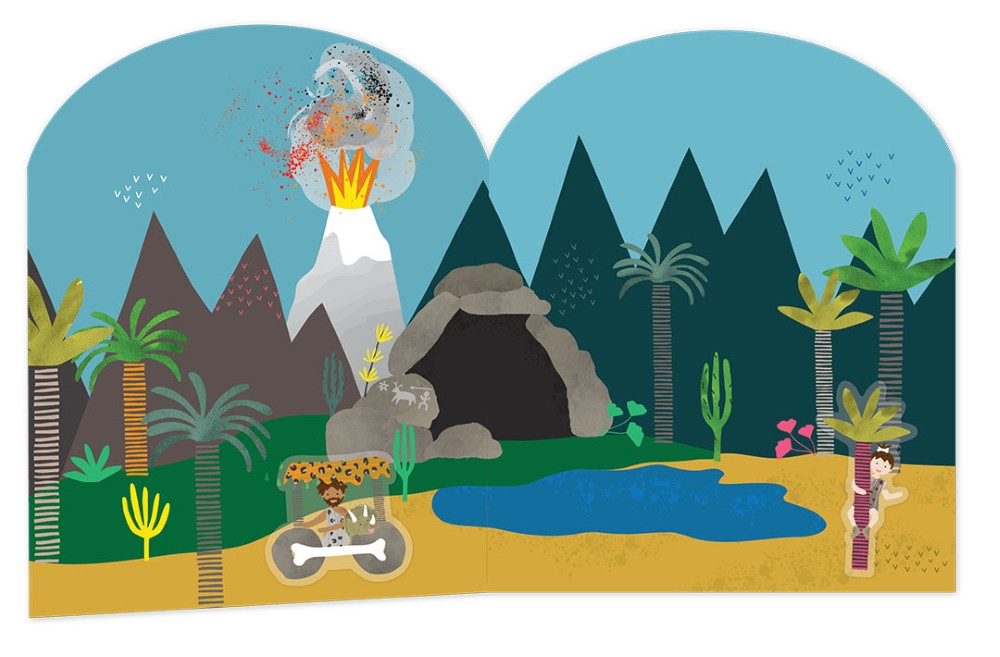 Rinkinys su daugkartiniais lipdukais Dinozaurai