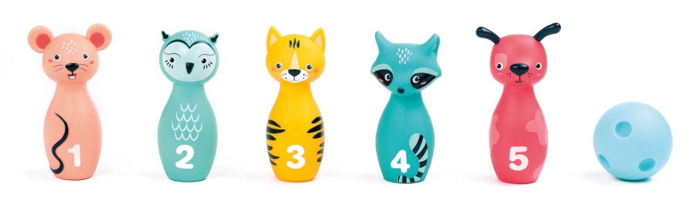 LUDI boulingo žaidimas miško gyvūnai