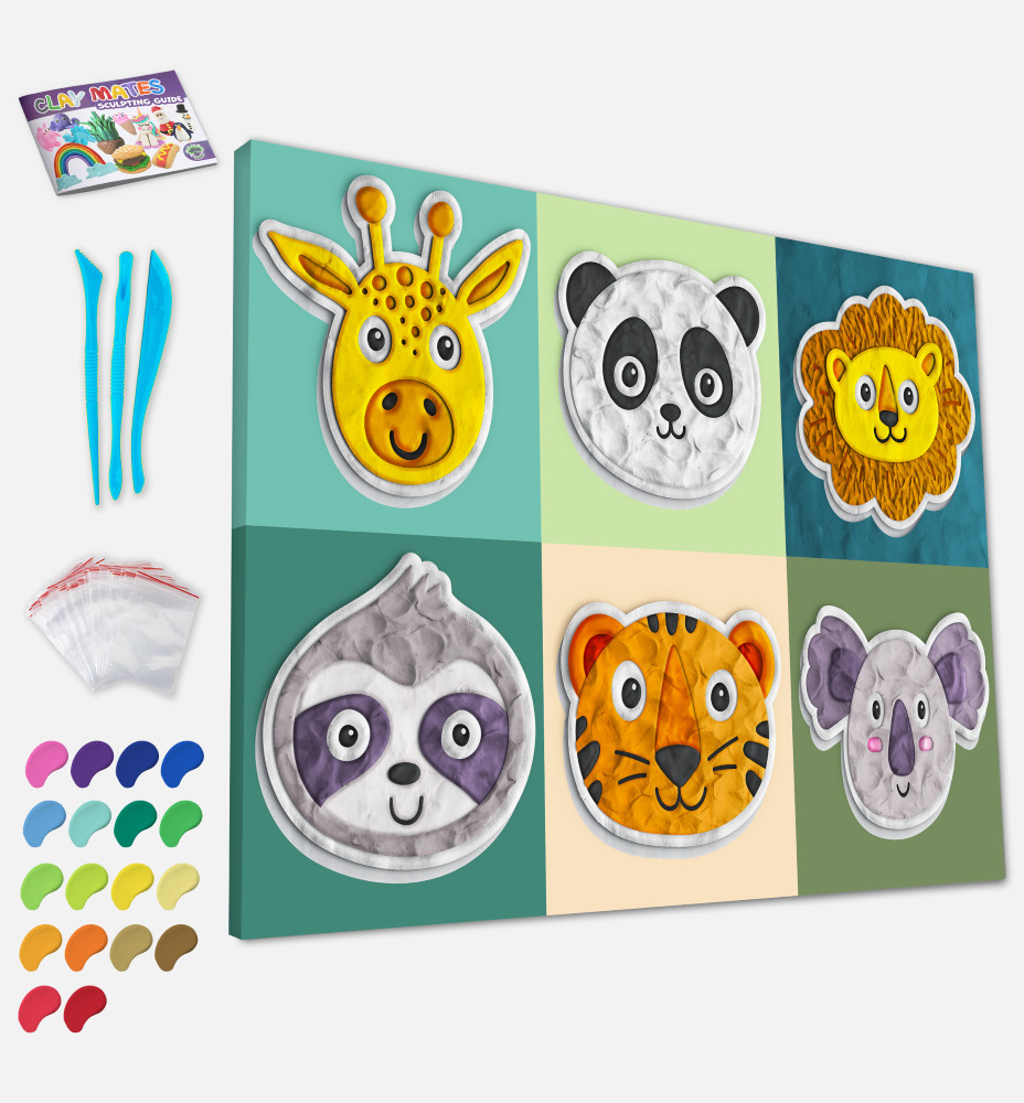 Splat Planet paveikslas iš modelino Gyvūnėliai 30x40cm