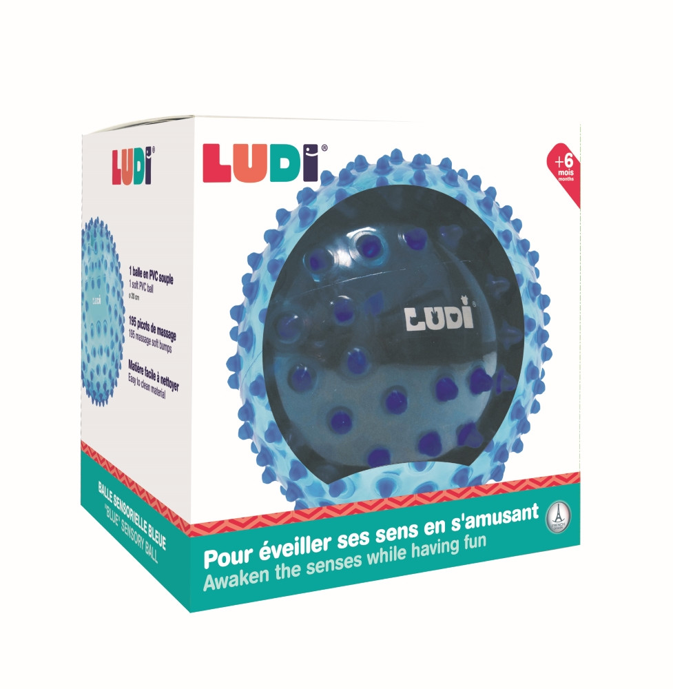 LUDI mankštos kamuolys mėlynas 20 cm