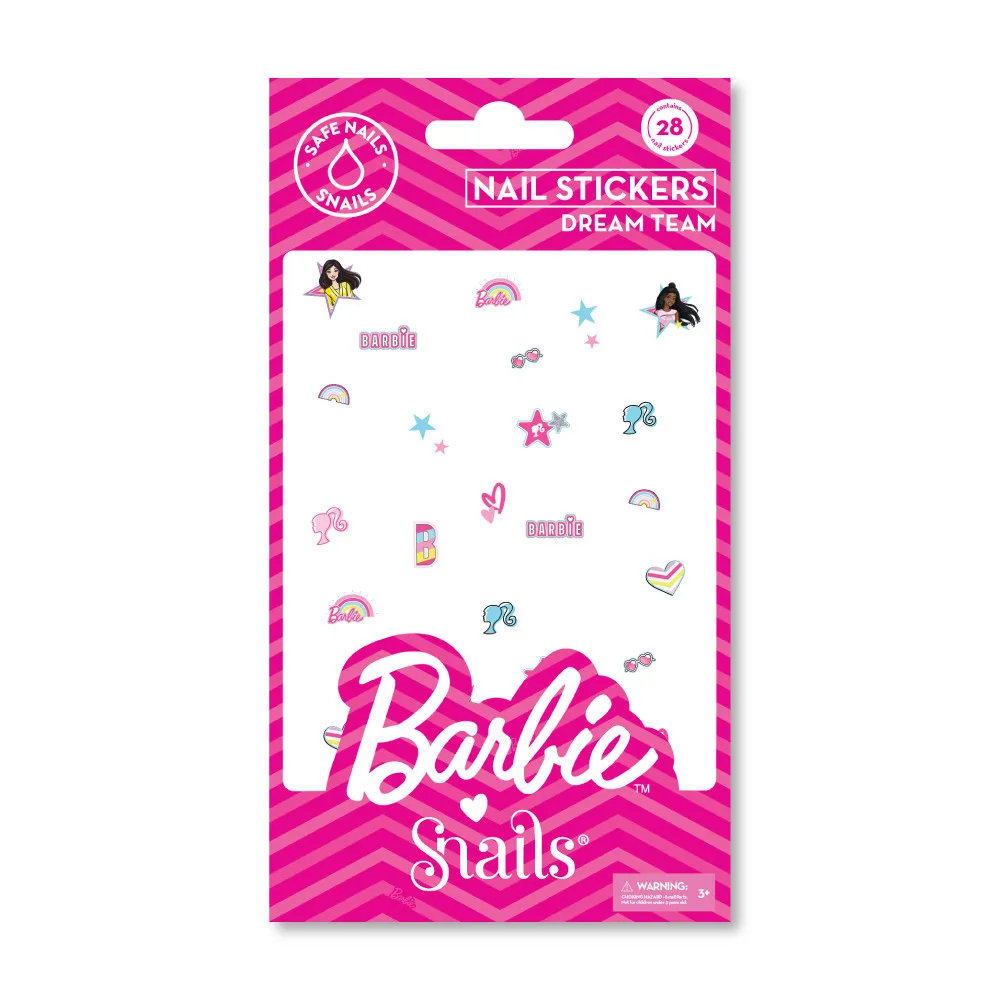 Barbie Snails nagų lipdukai Dream Team