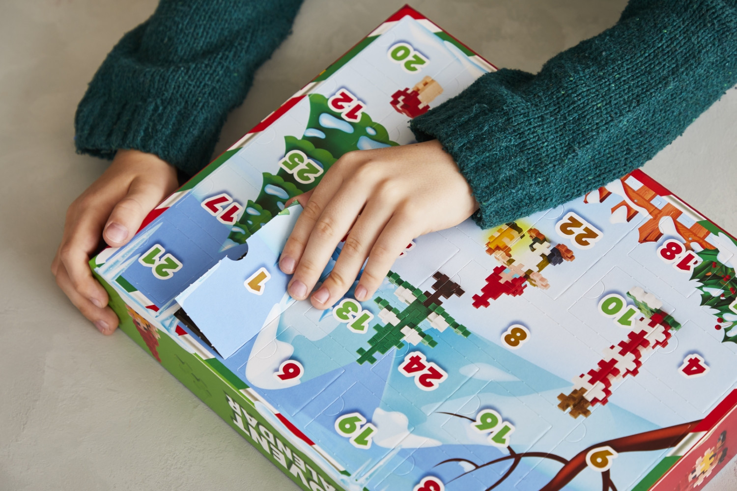 Plus Plus konstruktorius Advento Kalendorius Kalėdų senelio pasaulis