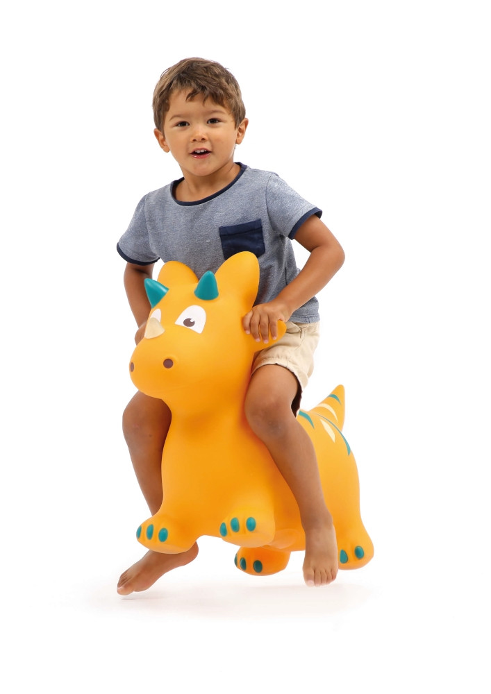 LUDI šokliukas geltonas dinozauras