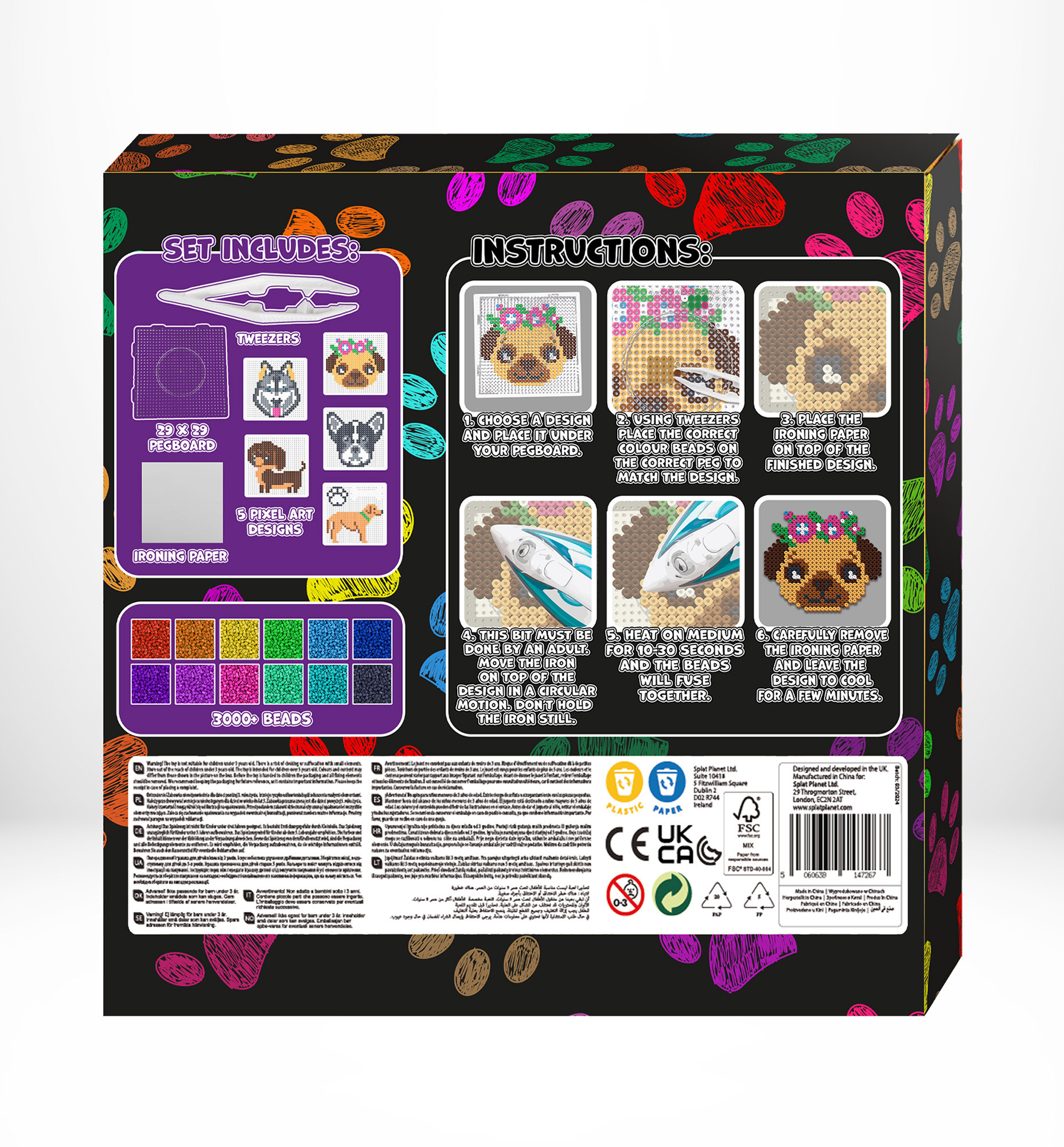 Splat Planet lyginimo karoliukai Šuniukai