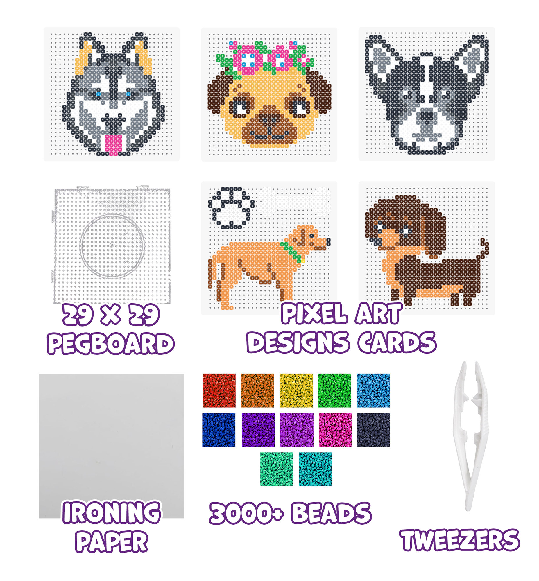 Splat Planet lyginimo karoliukai Šuniukai