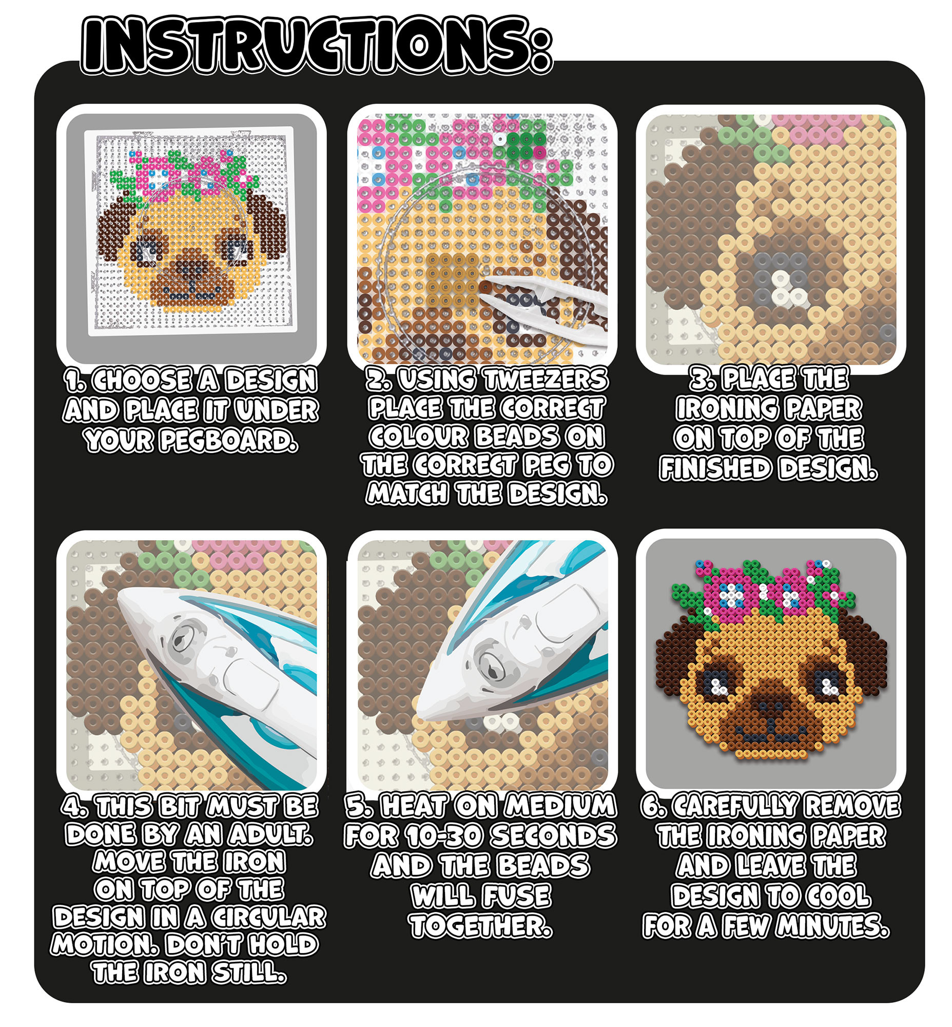 Splat Planet lyginimo karoliukai Šuniukai