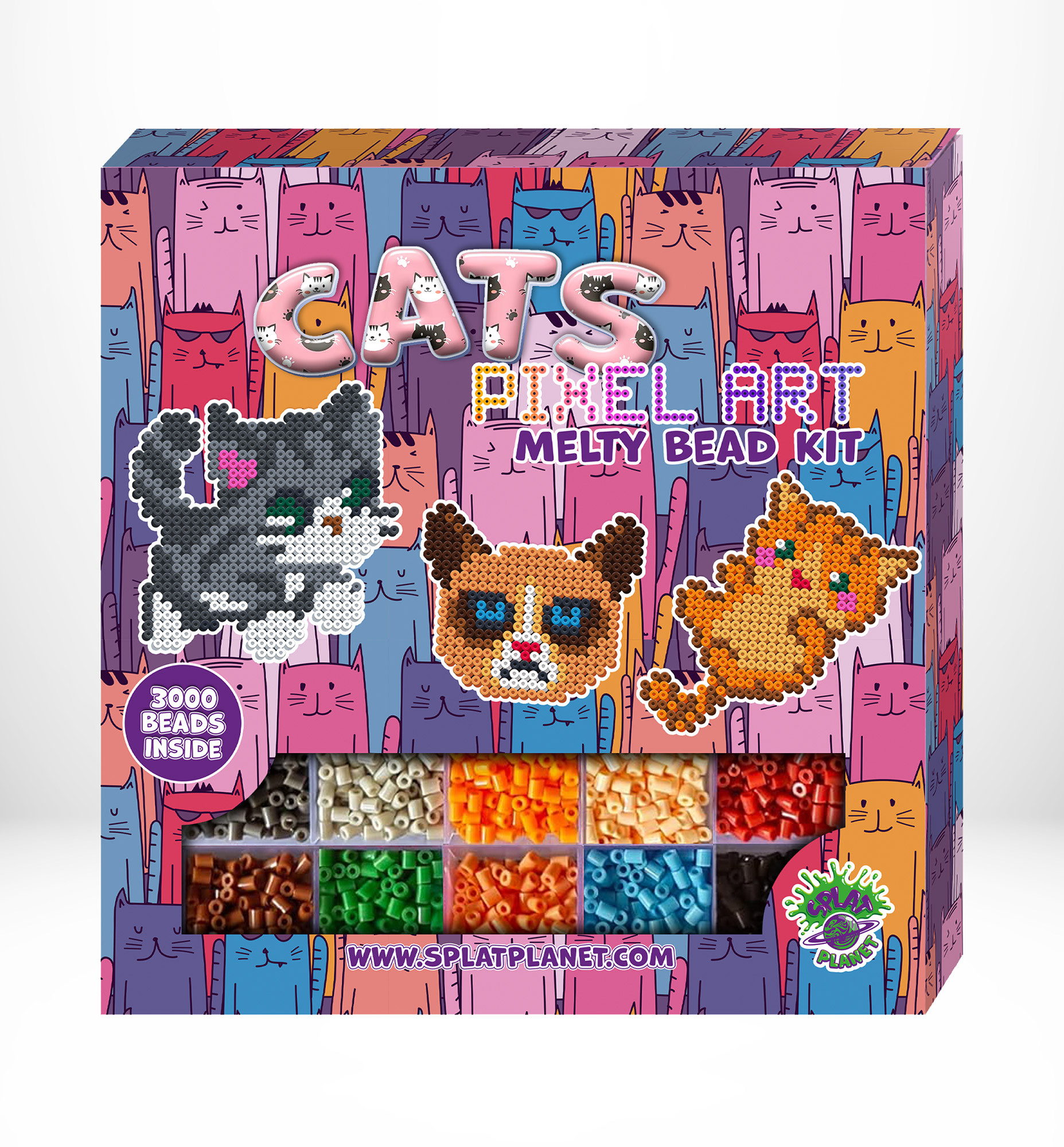 Splat Planet lyginimo karoliukai Kačiukai