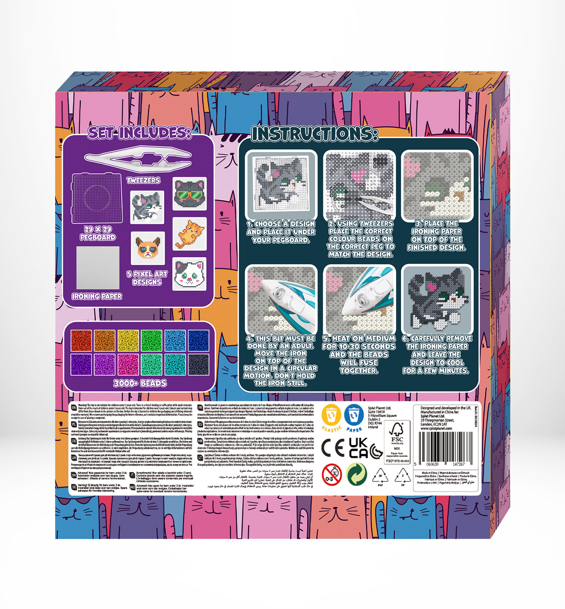 Splat Planet lyginimo karoliukai Kačiukai