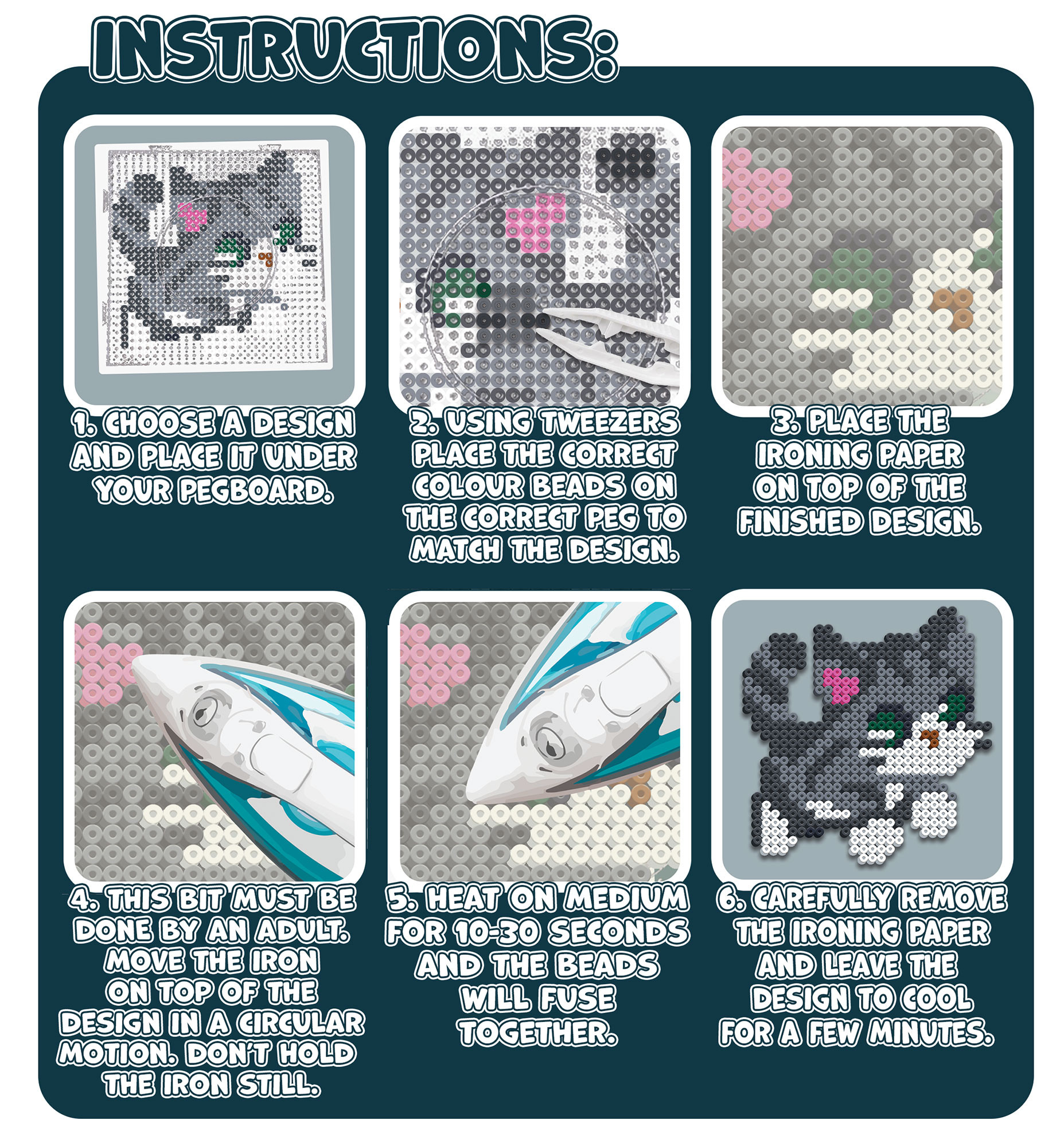 Splat Planet lyginimo karoliukai Kačiukai