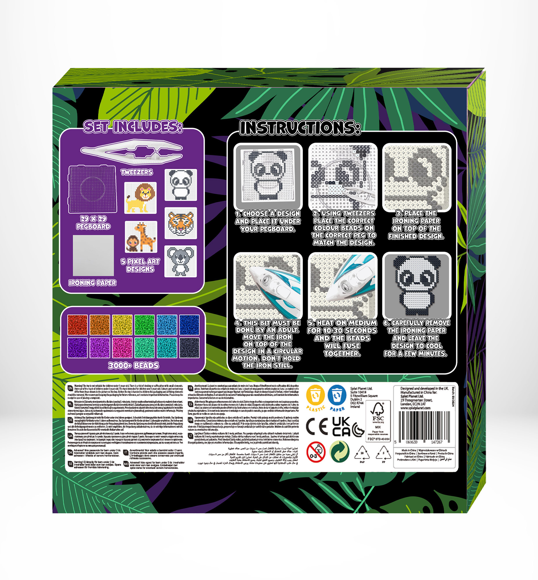 Splat Planet lyginimo karoliukai Gyvūnai