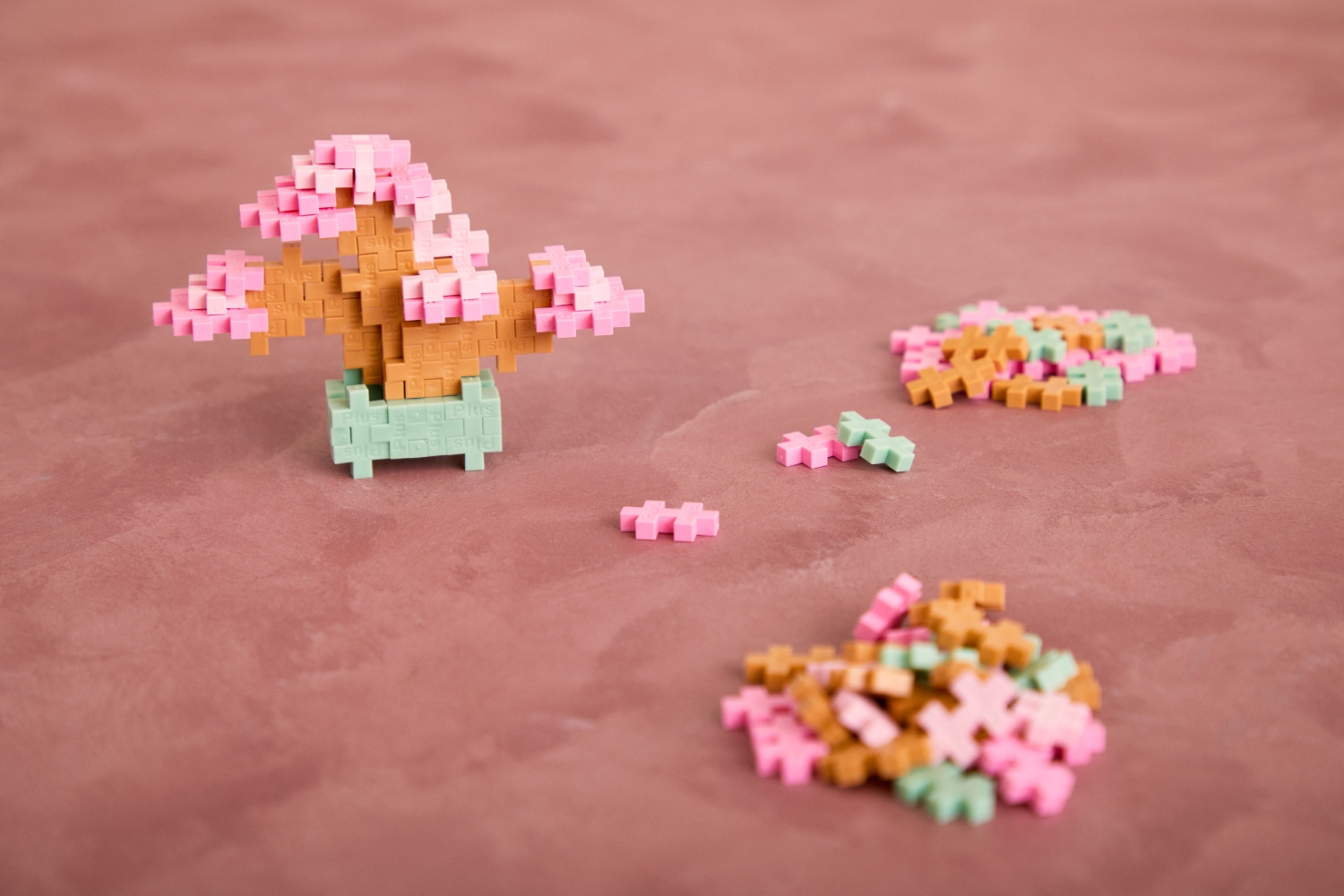 Plus Plus konstruktorius AUGALAI - rožinis bonsas