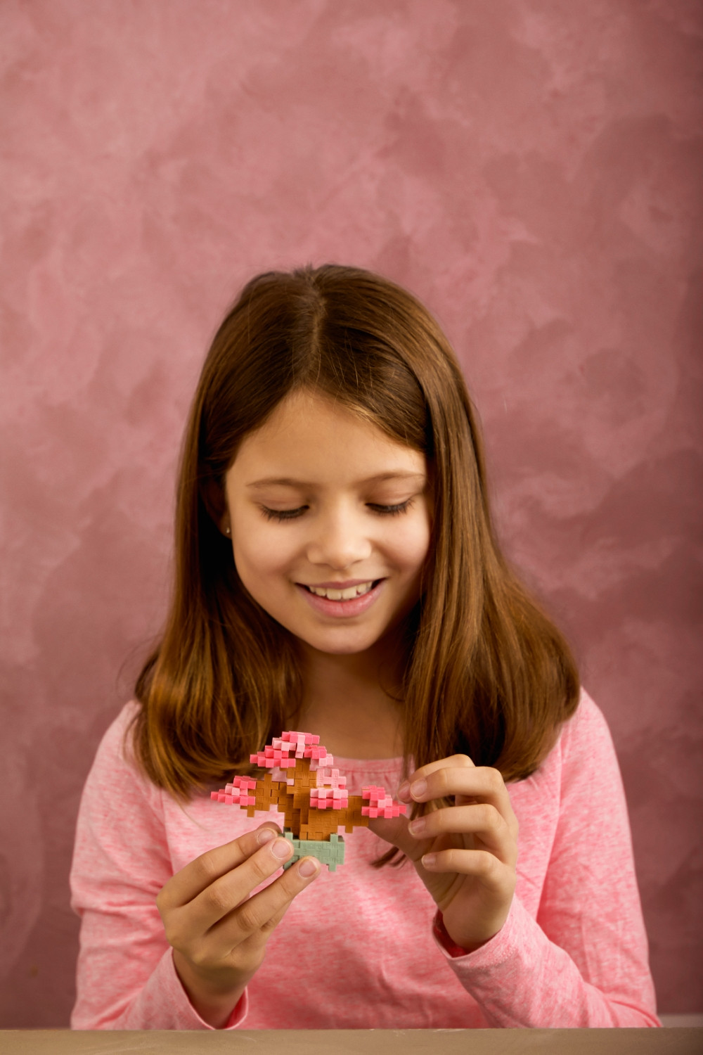 Plus Plus konstruktorius AUGALAI - rožinis bonsas