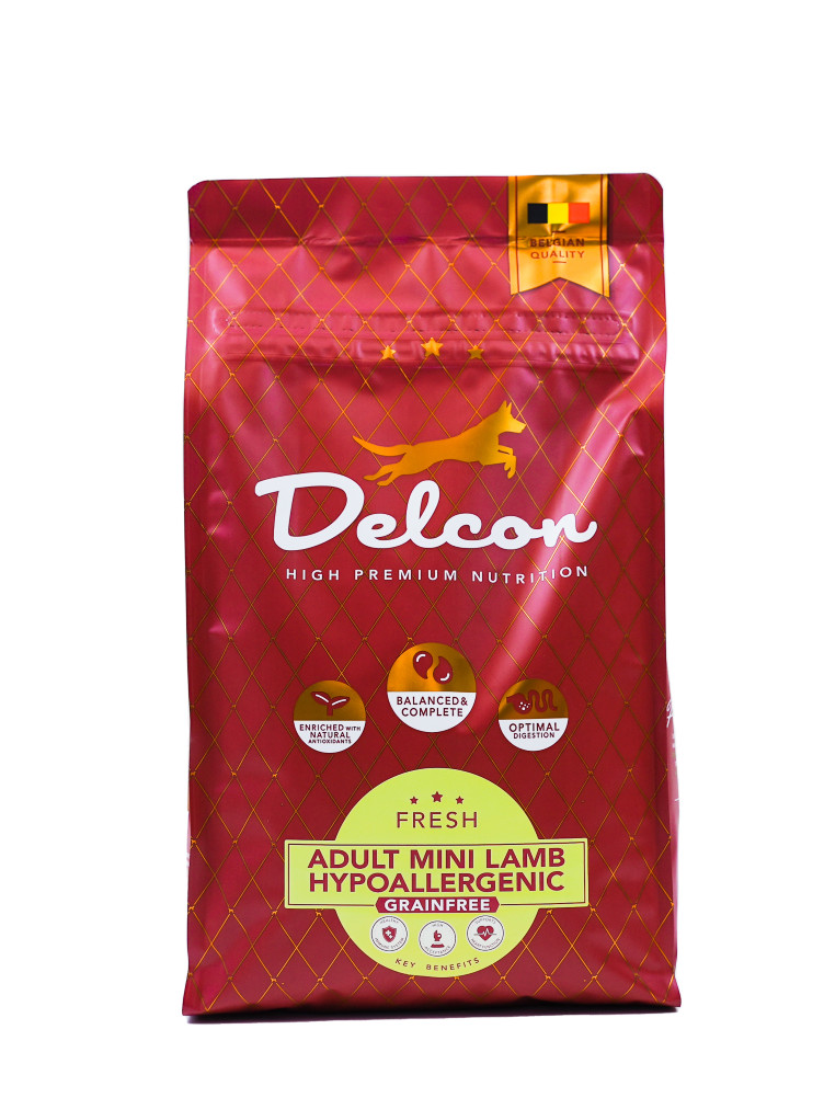 Visavertis begrūdis hipoalerginis pašaras suaugusiems mažų veislių šunims MINI HYPOALLERGENIC su ėriena / 3 kg