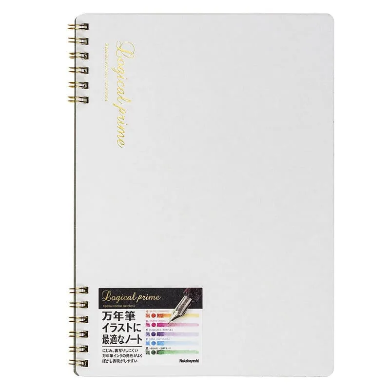 Spiralinė užrašų knygelė „Logical Prime W” A5 baltais tuščiais lapais-balta NW-A512W