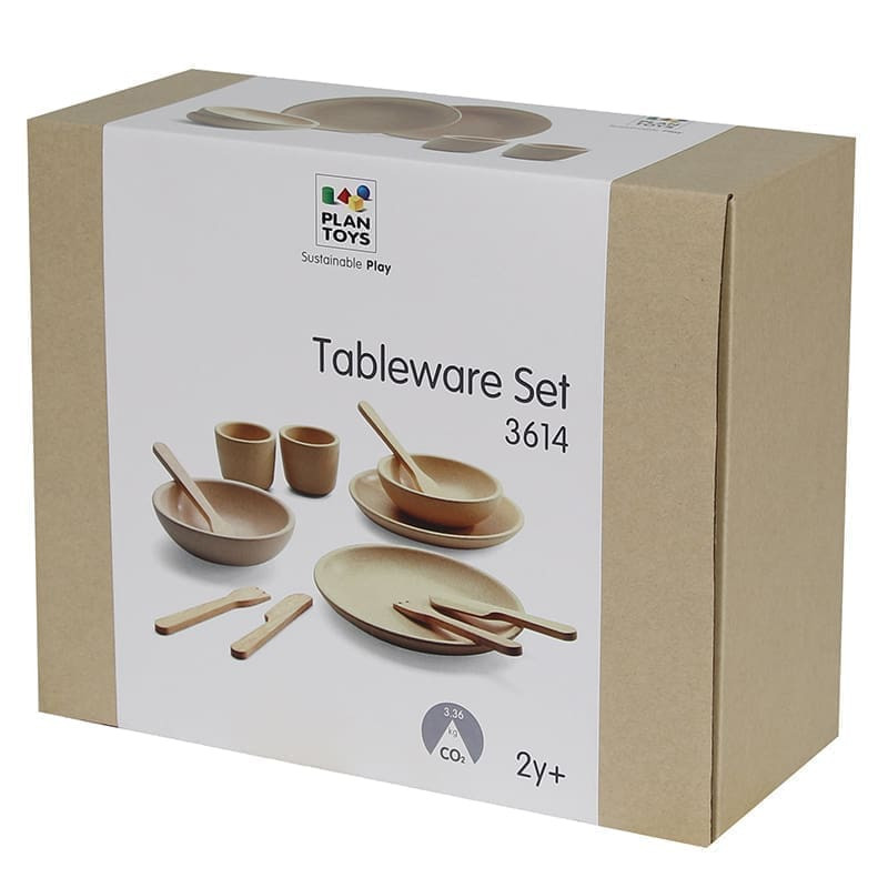 Žaislinių stalo indų ir įrankių rinkinys PlanToys PT3614