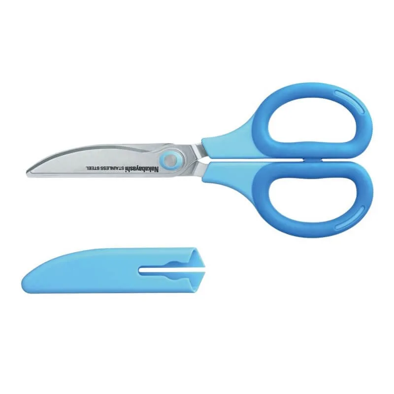 Žirklės su įdėklu „SAKUtto Cut Standart” melsvos NH-HS175B