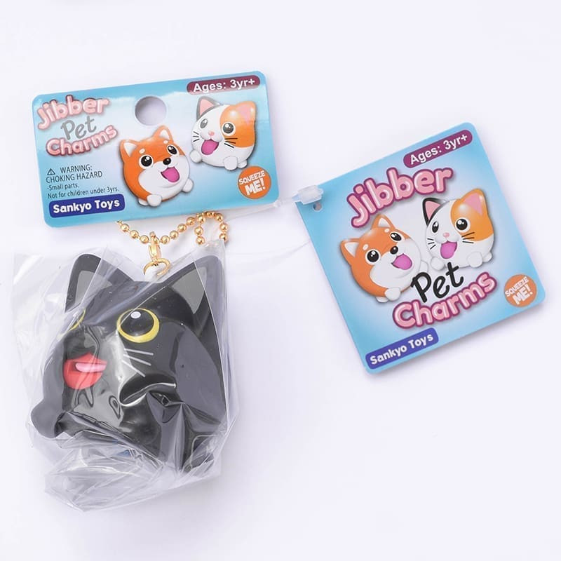 Pakabukas „Jibber Pet Charms” juodasis kačiukas