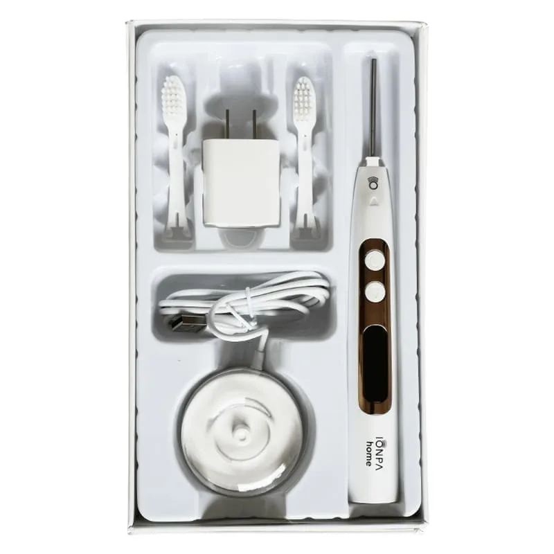 Elektrinis garsinis dantų šepetėlis IONICKISS IONPA HOME baltas 5005W