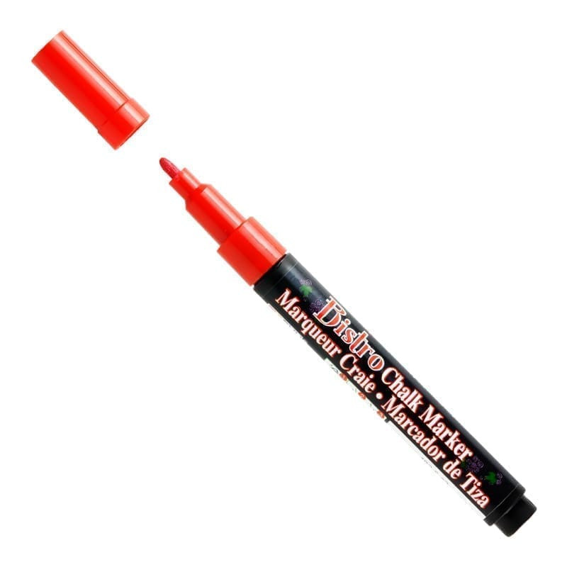Kreidinis markeris Marvy Bistro Chalk Marker 482 plonu galiuku Red 1 vnt