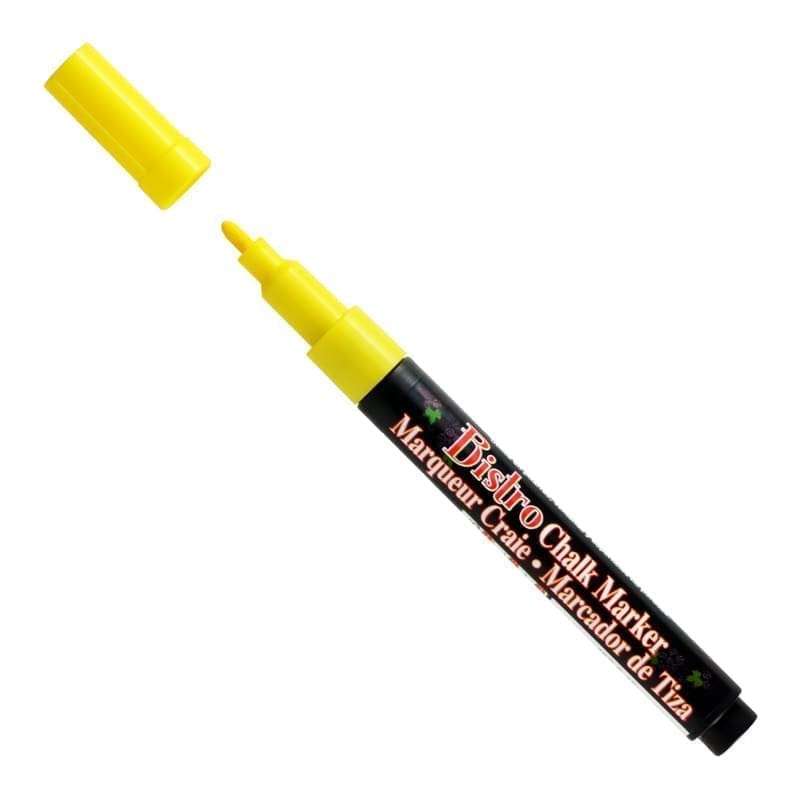 Kreidinis markeris Marvy Bistro Chalk Marker 482 plonu galiuku Yellow 1 vnt