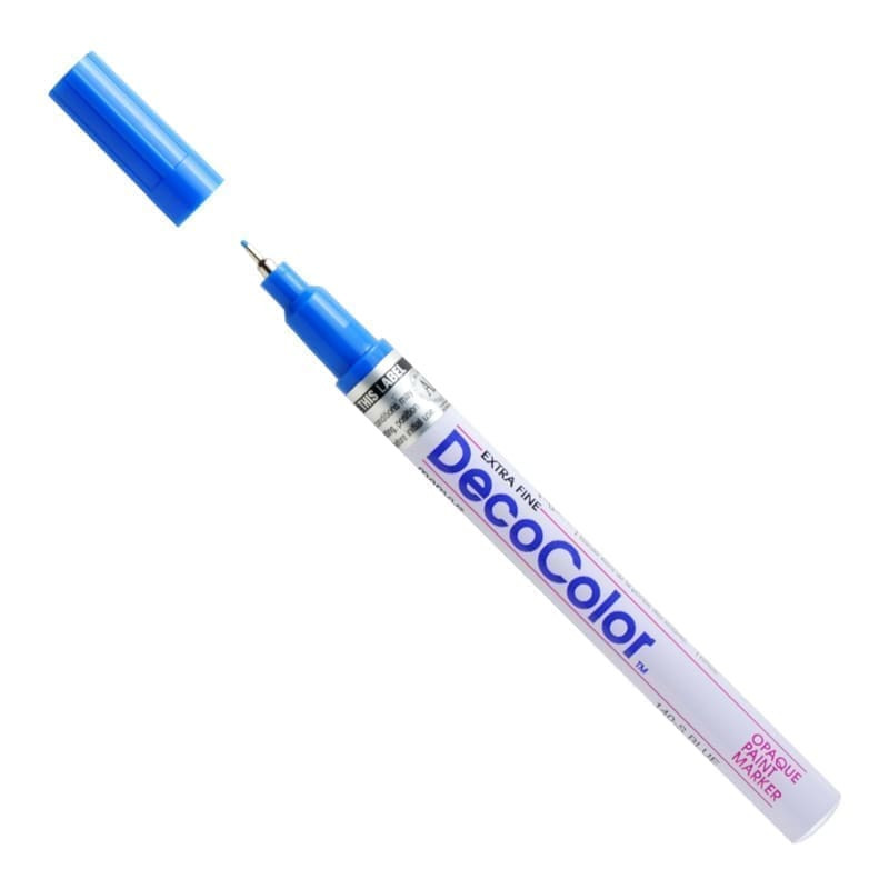 Markeris įvairių paviršių dekoravimui Marvy Decocolor Extra Fine 140 Blue 1 vnt