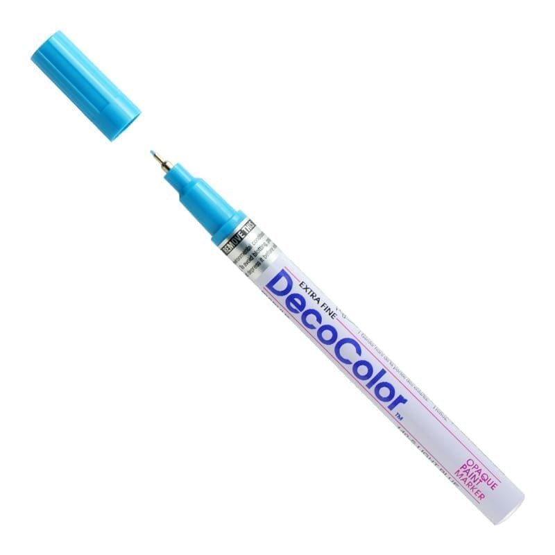 Markeris įvairių paviršių dekoravimui Marvy Decocolor Extra Fine 140 Light Blue 1 vnt