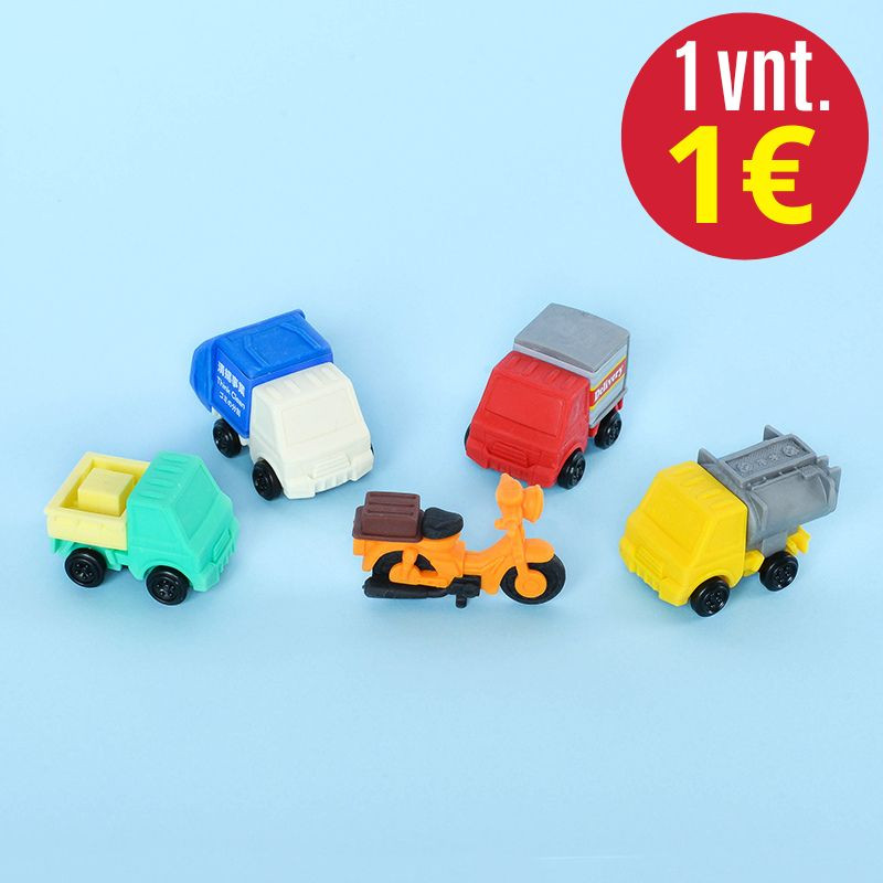 10 vnt IWAKO figūrėlių - trintukų Service Vehicles 10 vnt IWAKO figūrėlių - trintukų Service Vehicles