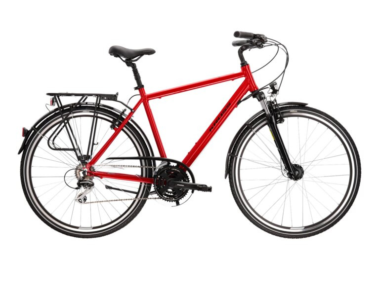 KROSS Trans 30 / Red-Black Gloss / miesto dviratis 28