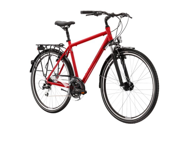 KROSS Trans 30 / Red-Black Gloss / miesto dviratis 28