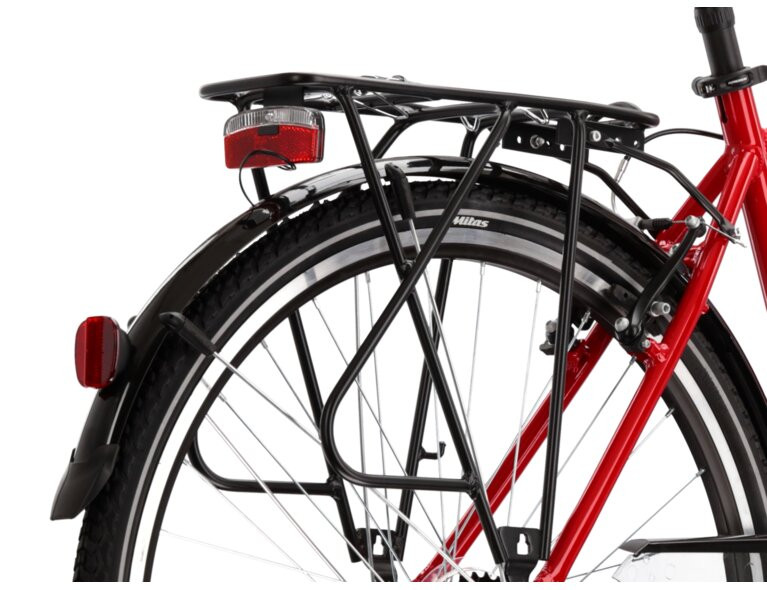 KROSS Trans 30 / Red-Black Gloss / miesto dviratis 28