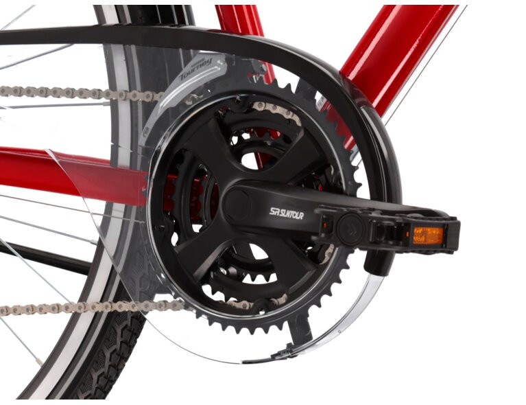 KROSS Trans 30 / Red-Black Gloss / miesto dviratis 28