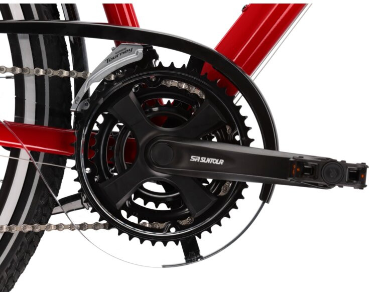 KROSS Trans 30 / Red-Black Gloss / miesto dviratis 28