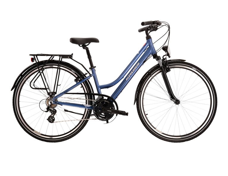 KROSS Trans 20 D blu-whi g moteriškas miesto dviratis 28