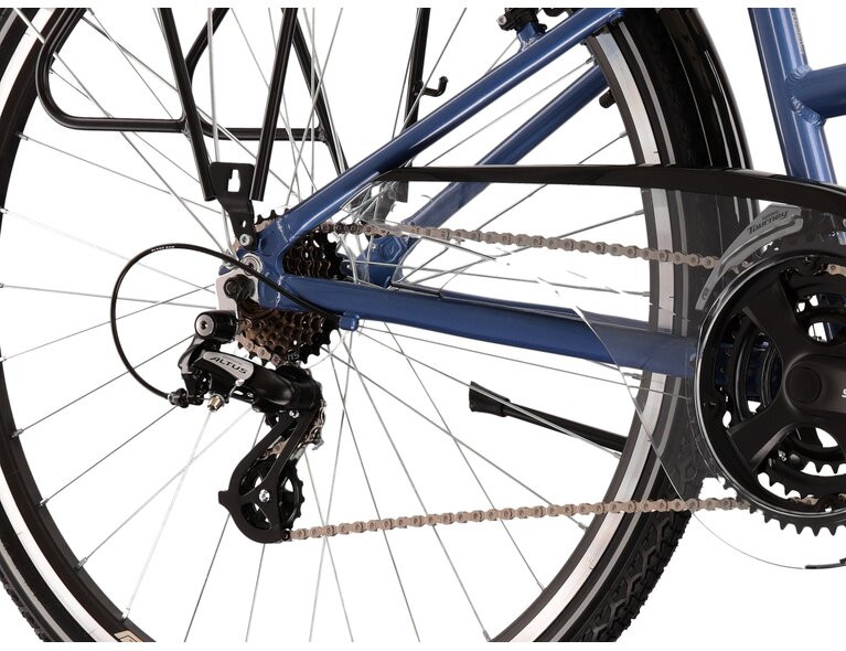 KROSS Trans 20 D blu-whi g moteriškas miesto dviratis 28