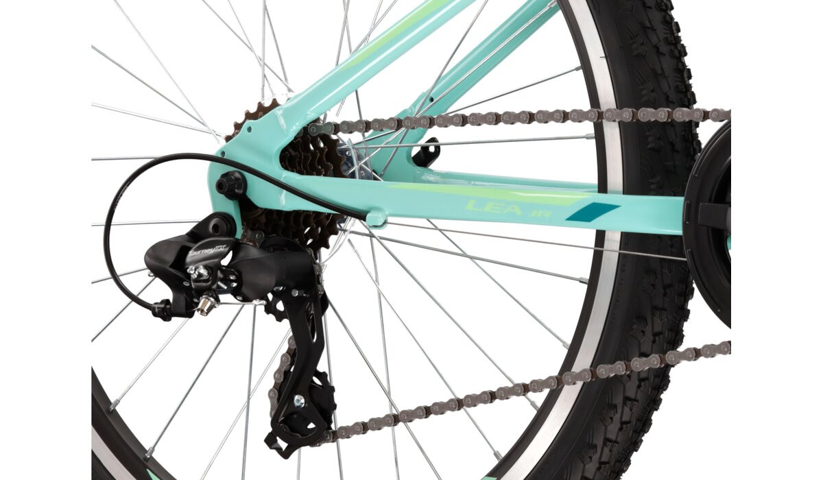 KROSS Lea JR 10 cel_gre_min g Vaikiškas kalnų MTB dviratis 24