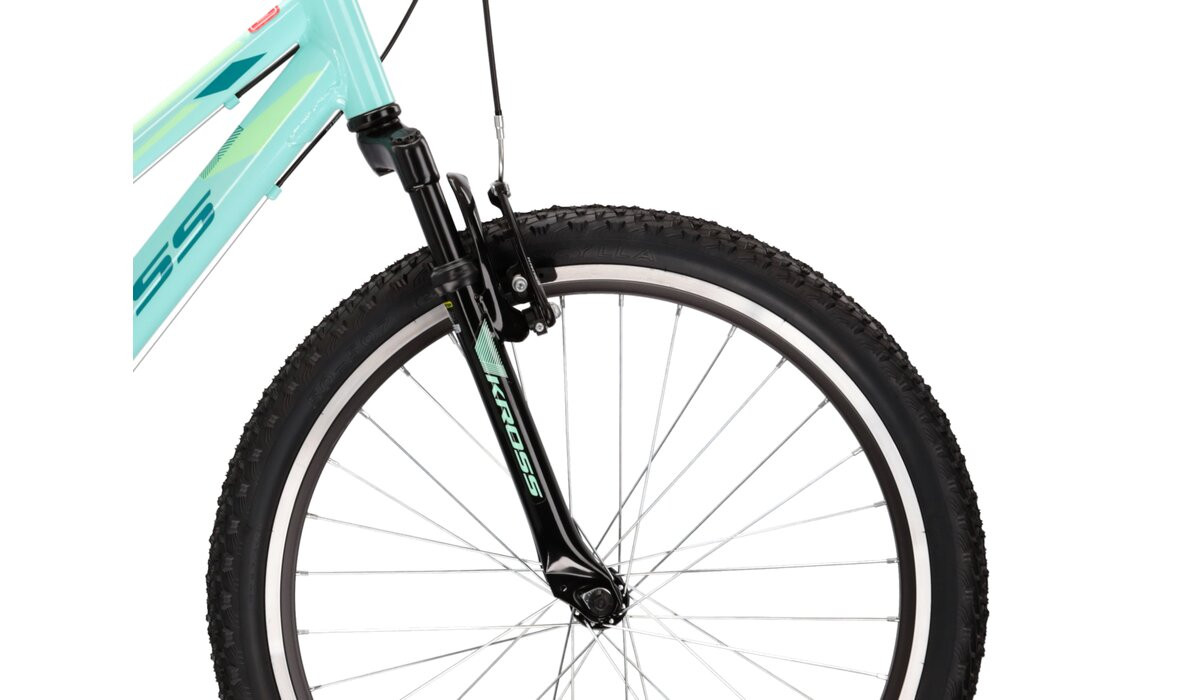 KROSS Lea JR 10 cel_gre_min g Vaikiškas kalnų MTB dviratis 24