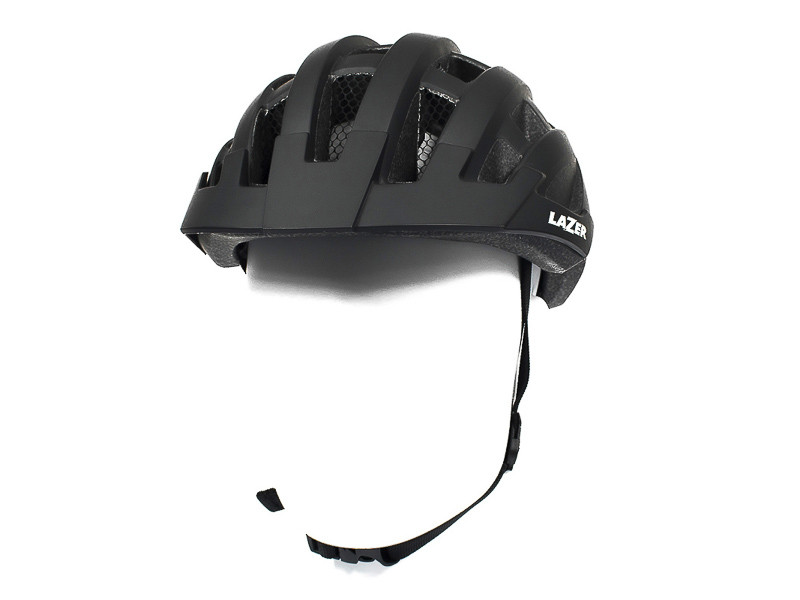 Lazer Petit DLX Matte Black Uni + net + led dviratininko šalmas