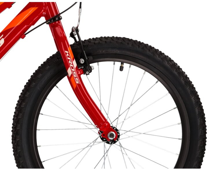 KROSS Hexagon Mini 10 red-whi-ora g Vaikiškas dviratis 20