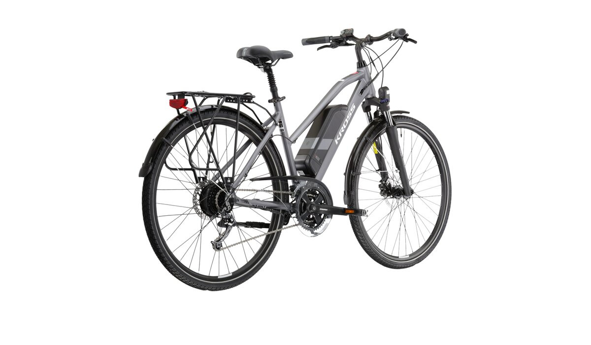 KROSS Trans Hybrid D 522 Wh pew-sil m elektrinis miesto dviratis 28
