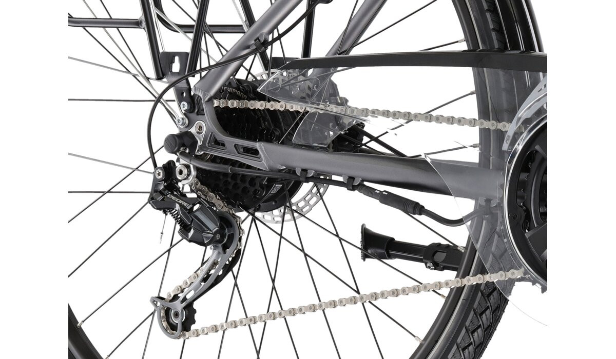 KROSS Trans Hybrid D 522 Wh pew-sil m elektrinis miesto dviratis 28