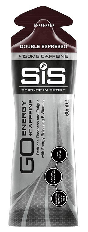 SiS GO Energy + Caffeine Gel Double Espresso 60 ml energinis gelis su kofeinu