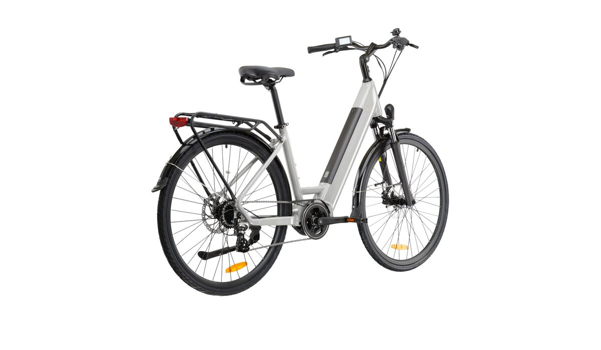 KROSS Trans Hybrid LS 20 561 Wh gry g elektrinis miesto dviratis 28